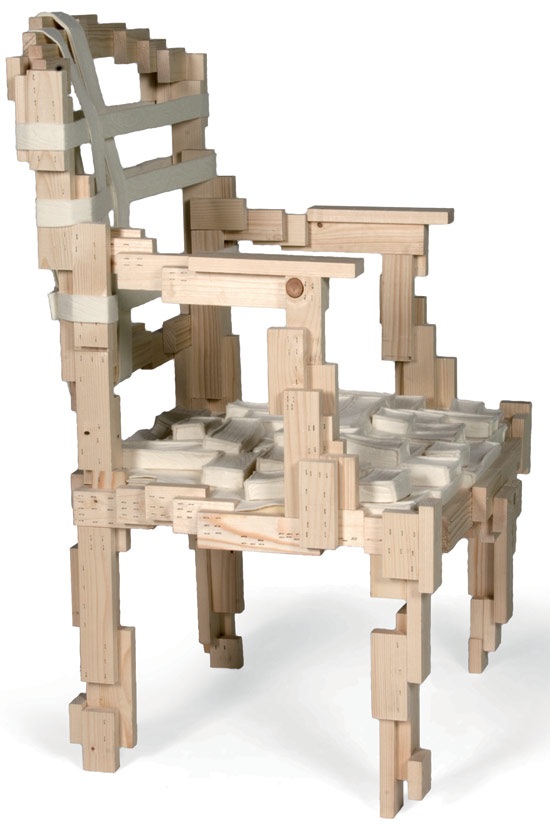 studio makkink & bey: pixelated chair at milan design week 09