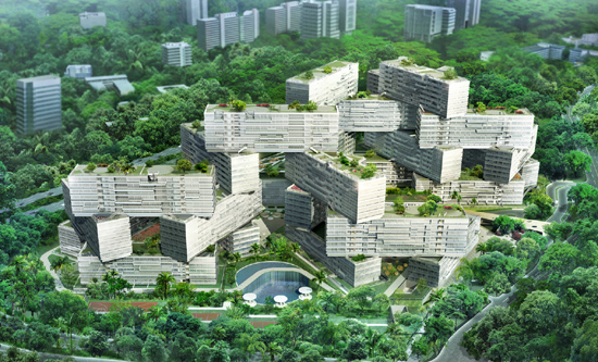 OMA: the interlace residential complex, singapore