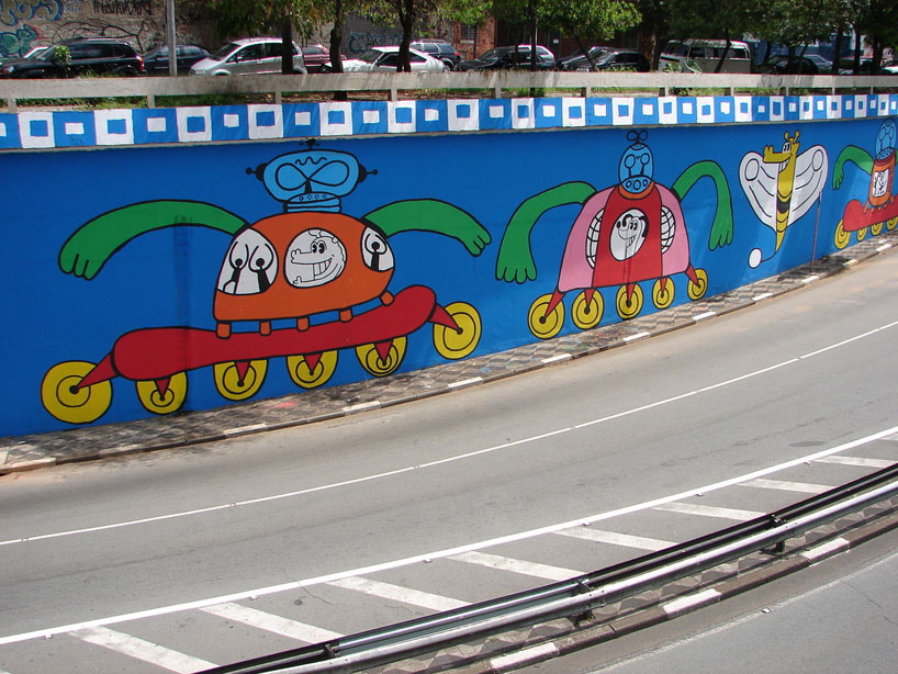 brazilian street art: rui amaral + mazu prozac