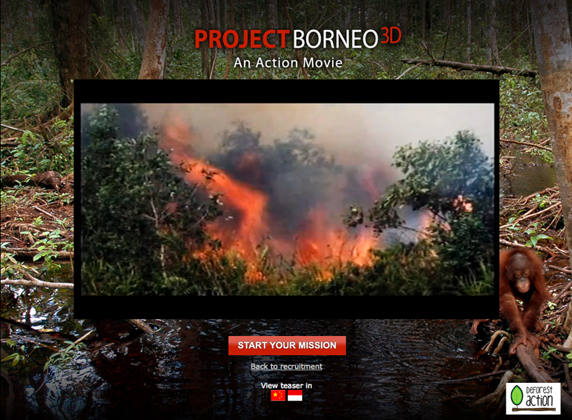 project borneo 3D: an action movie