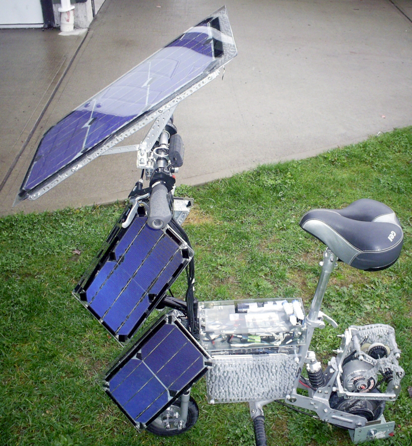 hybrid electric photovoltaic bike