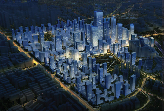 SOM: chengdu steel district redevelopment plan