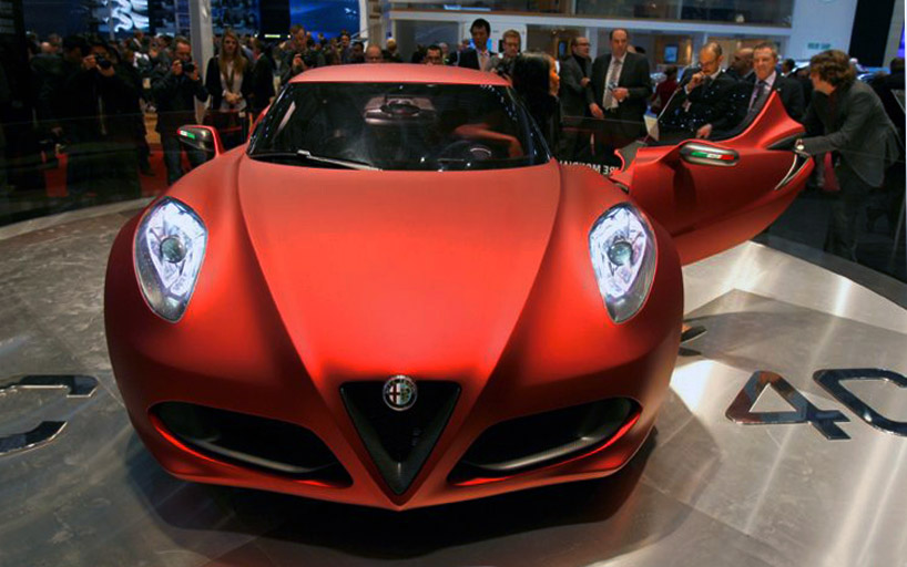 the alfa romeo'4c' is expected to be available in 2012