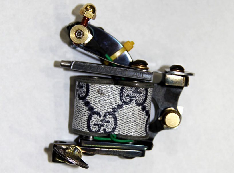 custom tattoo machines by norm at will rise studio in LA