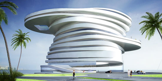 leeser architecture: wins first prize for 'helix hotel' in abu dhabi