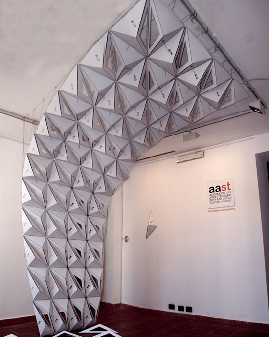 davide del giudice and andrea graziano:'spaceframe' installation for AAST exhibition