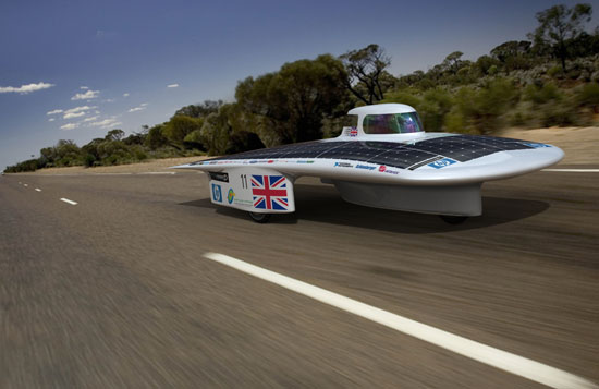 endeavour solar powered racing car