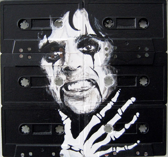 sami havia: cassette tape paintings