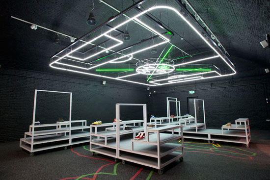 wilson brothers: 'raise your game' installation for NIKE's east london 1948 space