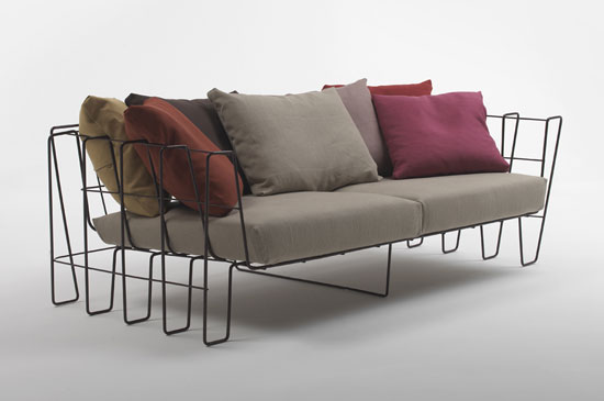 arik levy: 'hoop sofa' for living divani at milan design week 09