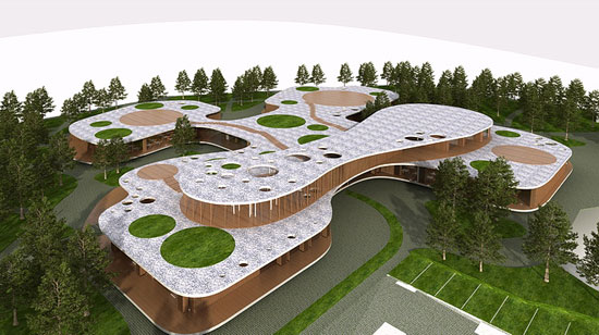OFIS architects: four leaf clover kindergarten