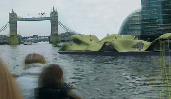 OFL architecture + fueralab: london floating gallery