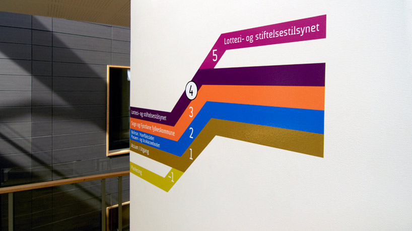 ralston & bau: signage design for government building, norway
