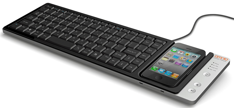 wow keys iPhone keyboard dock by omnio