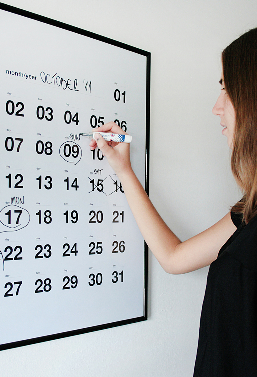 linda golik: write on/write off calendar