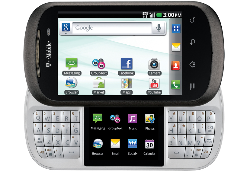 LG doubleplay split keyboard android phone
