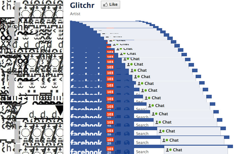 glitchr turns facebook bugs into art