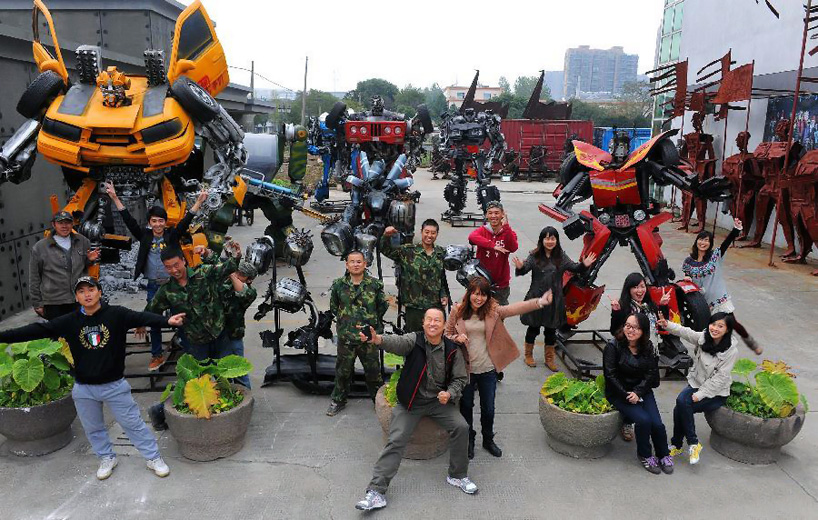 robot theme park   the story of one transformers fan + 600 scrap art sculptures