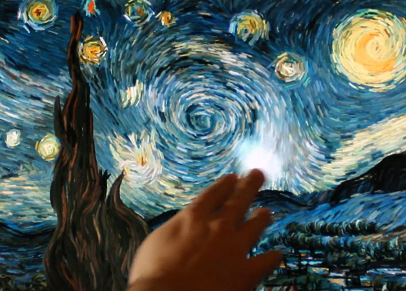 petros vrellis creates interactive animation of vincent van gogh's 'the starry night'