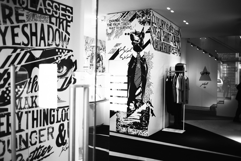 karl lagerfeld x ilovedust: clothing and murals