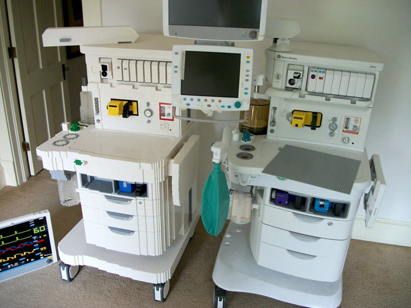 LEGO anesthesia machine by eric harshbarger