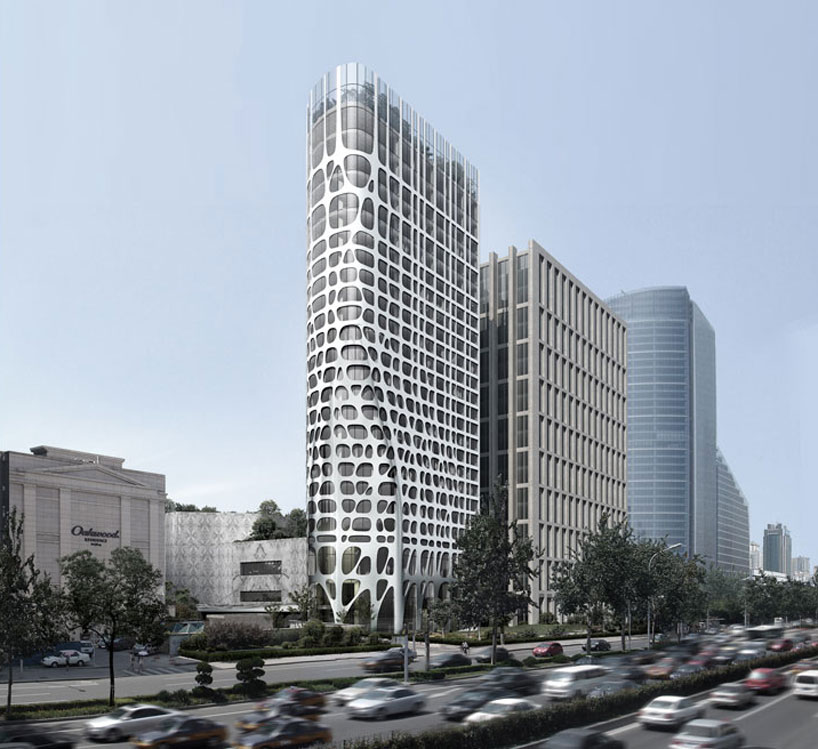 MAD architects: conrad hotel beijing nearing completion