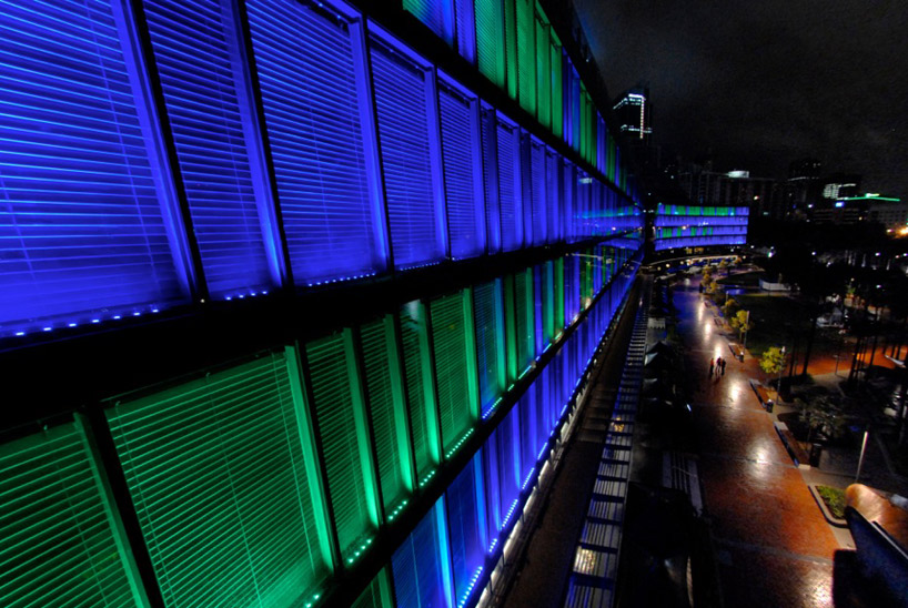 the world's largest interactive light installation