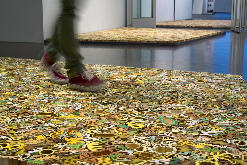footing: a walk on ceramic installation by nathan craven