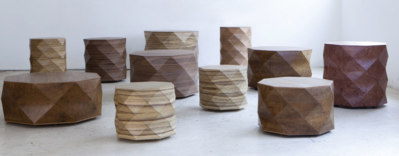 tesler mendelovitch: diamond woods tables for talents design