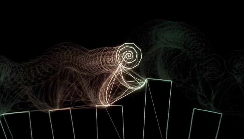 snail trail   laser sculpture animation by philipp artus
