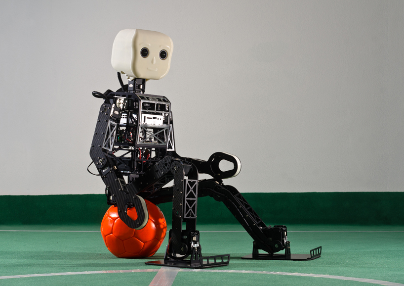 humanoid robot nimbRo OP plays soccer