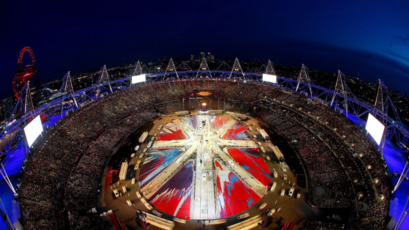damien hirst designs flag for the london 2012 olympic closing ceremony