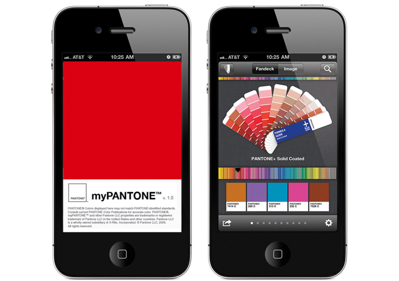 myPANTONE mobile app color generator