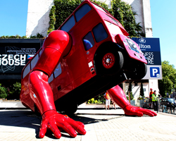 push up performing routemaster london booste