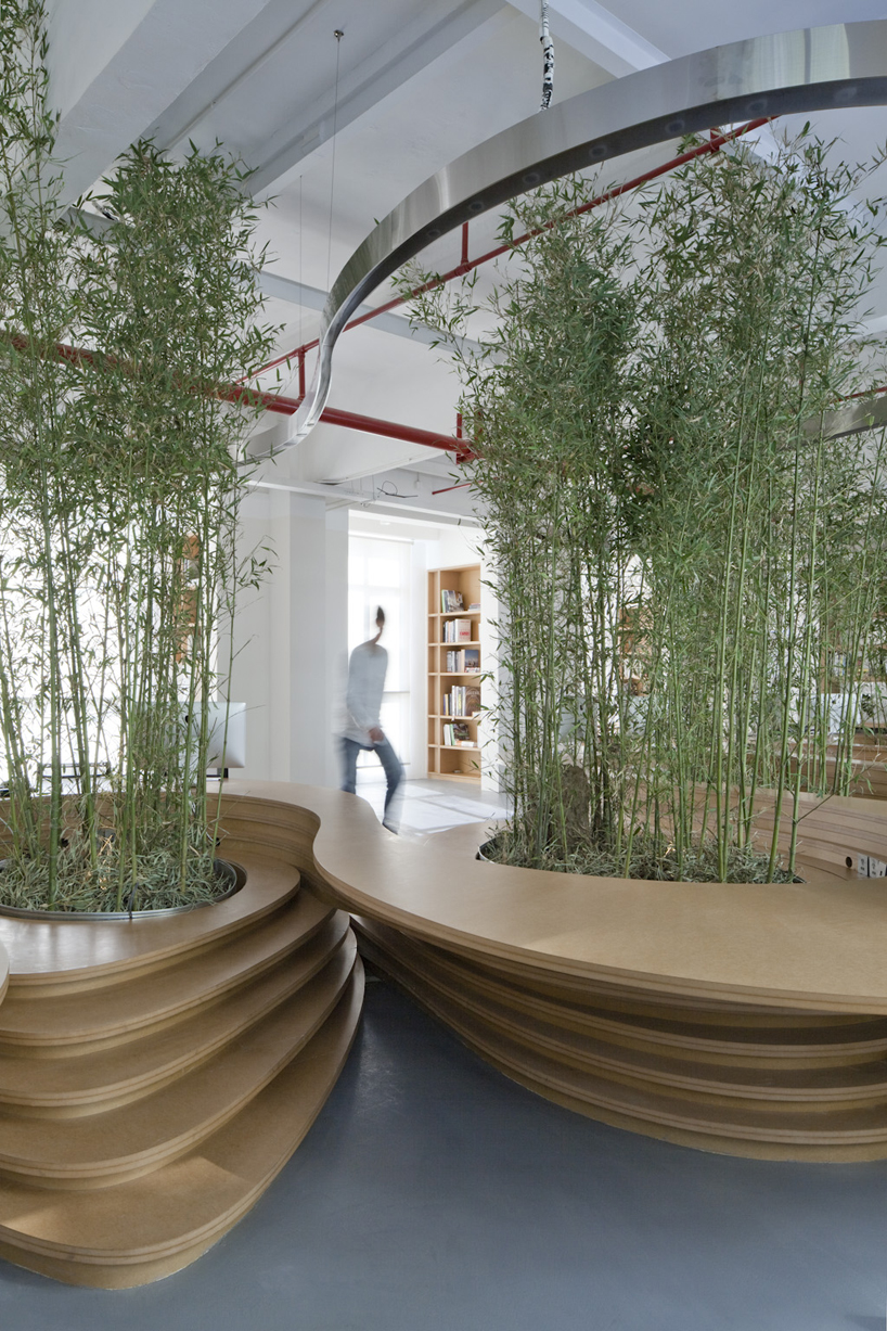 JW associates plants bamboo office interior in shanghai