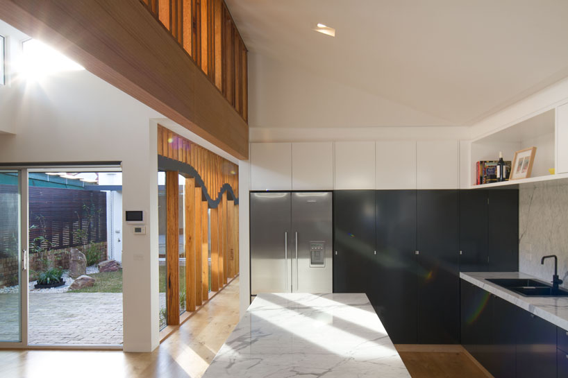 c house offers a private courtyard space by