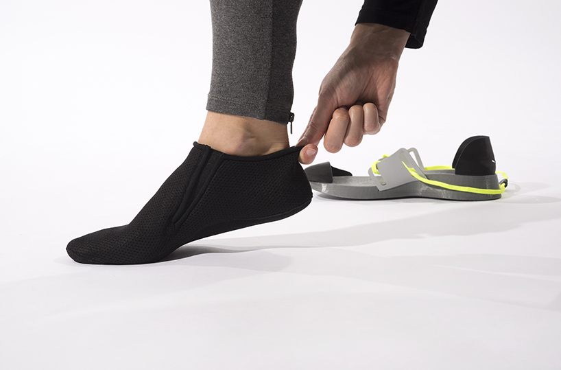 bruno truong recyclable shoes material engineering designboom