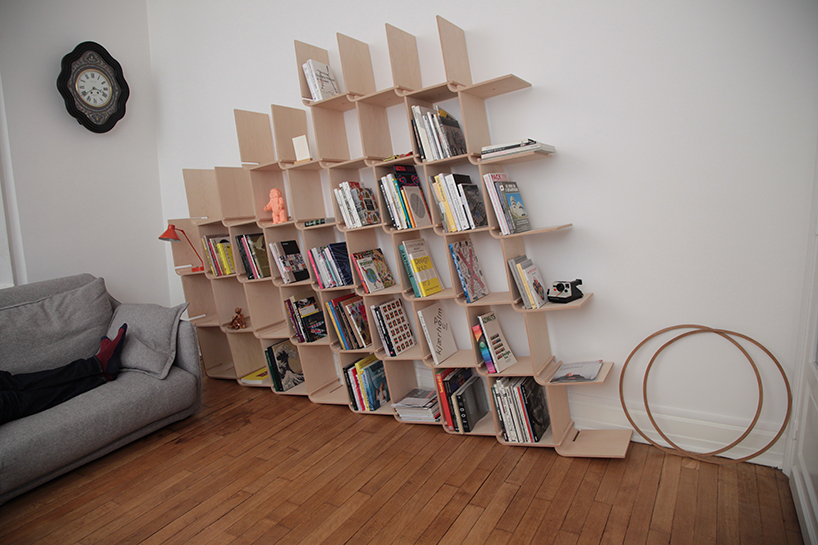 modular L shelf by objet optimise designboom