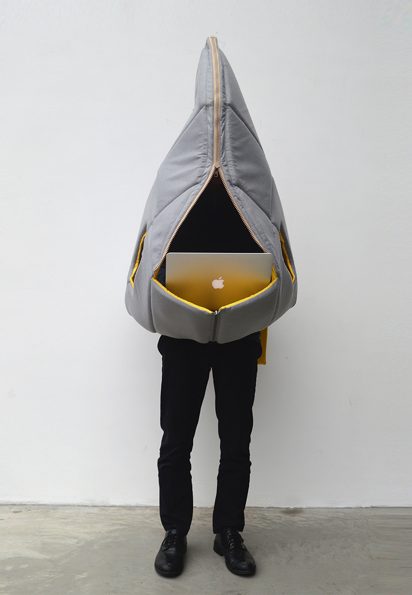 yang zhao sharkman wearable furniture designboom