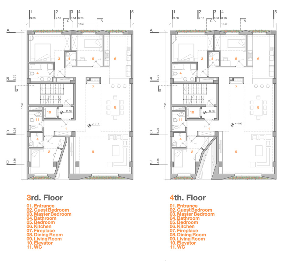 Трехэтажный многоквартирный дом. Проект ReNa design studio Трехэтажный многоквартирный дом. Проект ReNa design studio