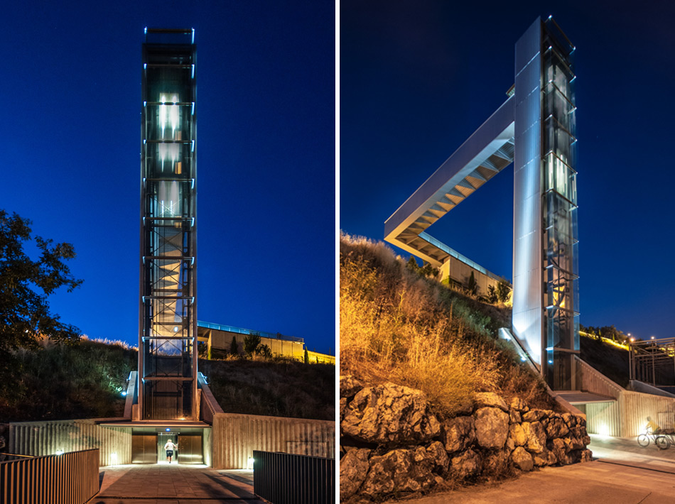 ah asociados urban elevator in echavacoiz designboom