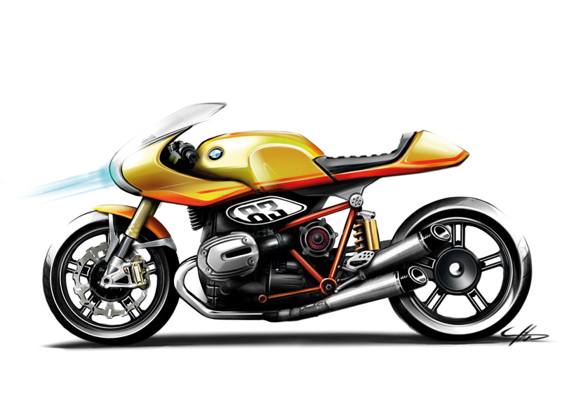 Concepto de BMW 90 motos