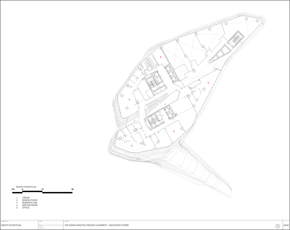 Jockey Club Innovation Tower Hong Kong Polytechnic University | Zaha Hadid