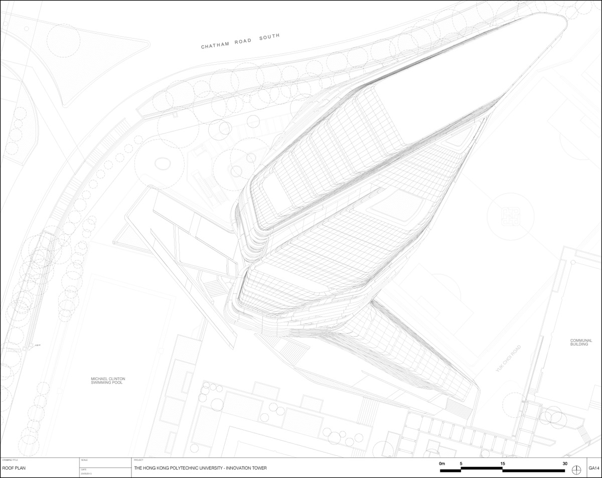 Jockey Club Innovation Tower Hong Kong Polytechnic University | Zaha Hadid