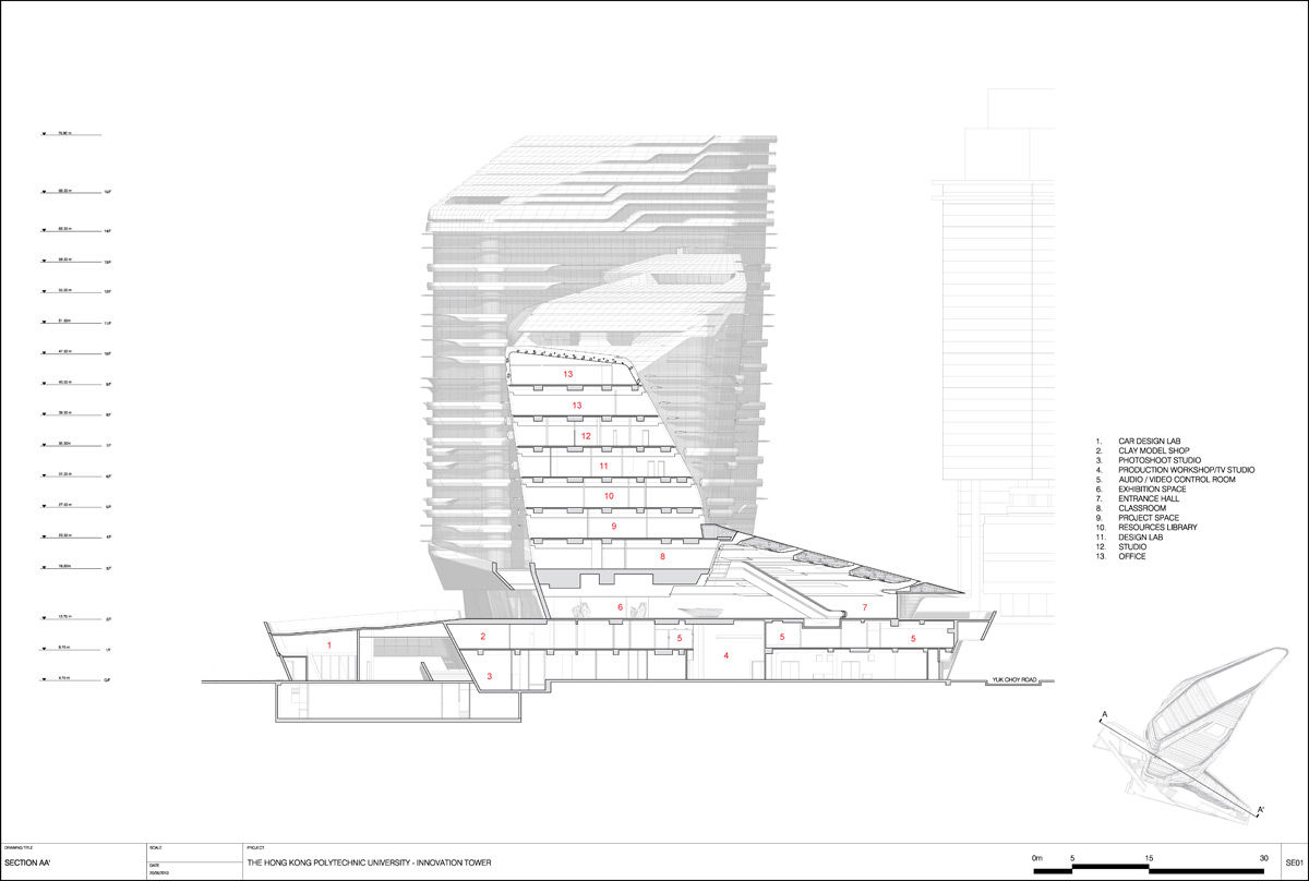 Jockey Club Innovation Tower Hong Kong Polytechnic University | Zaha Hadid