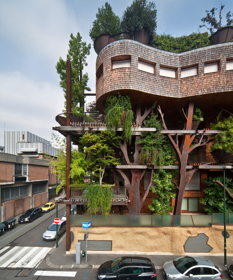 luciano pia plants 25 verde, a green urban treehouse in torino