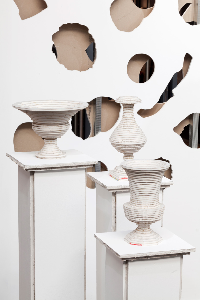 scott carter deconstructs walls to craft furniture + sculpture