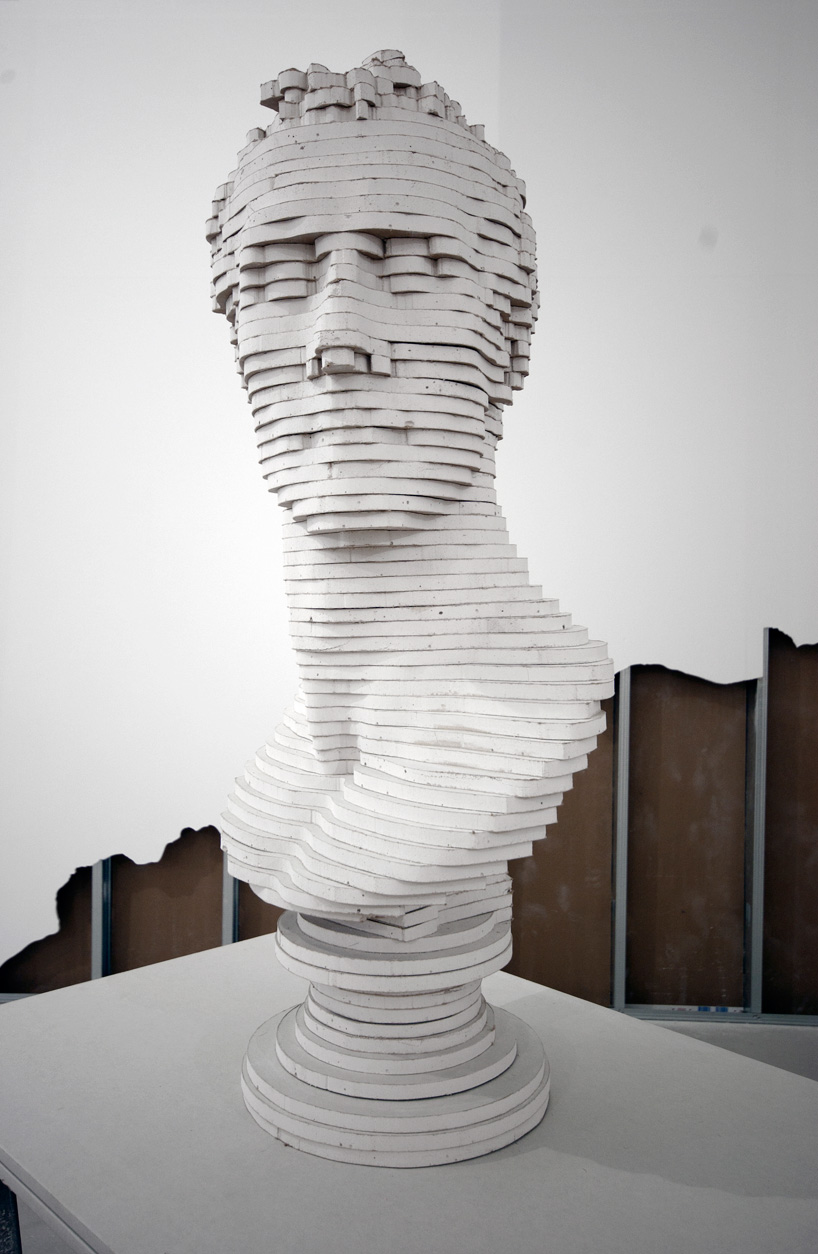 scott carter deconstructs walls to craft furniture + sculpture