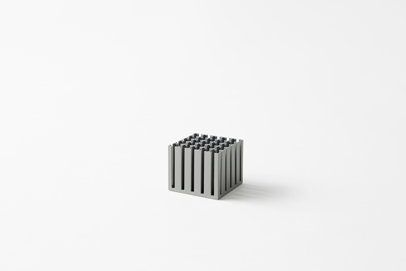stationery by nendo for by | n features cubic rubber-band