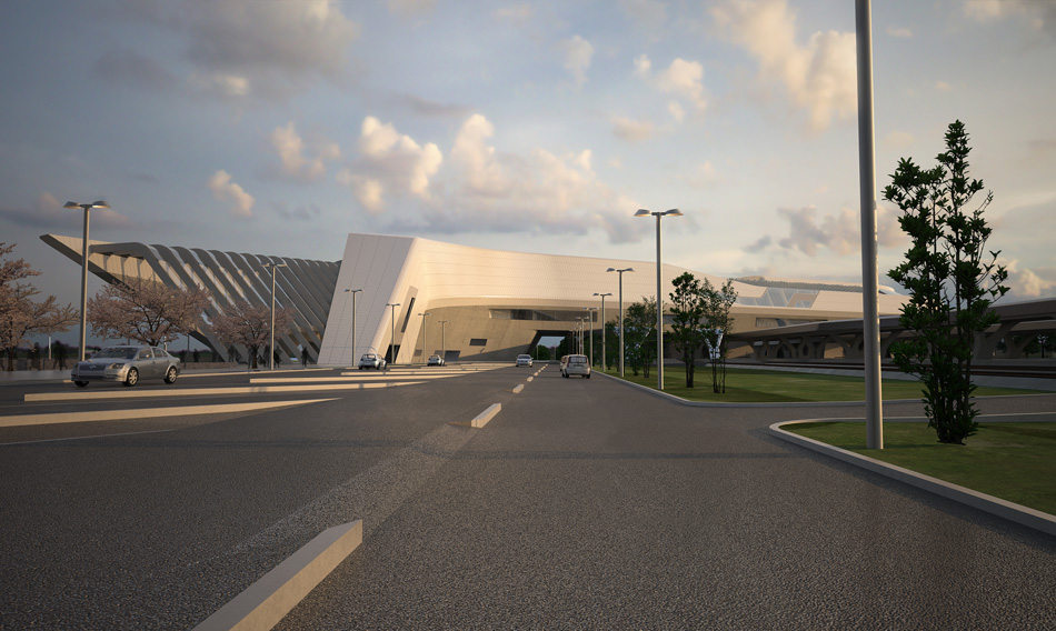 zaha hadid architects napoli-afragola high speed train station designboom